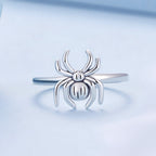925 Sterling Silver Oxidized Spider Ring