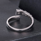 925 Sterling Silver Moissanite Ring Size E