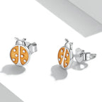 S925 Sterling Silver Enamel Earrings for Women
