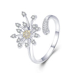 925 Sterling Silver Ring with Plated Platinum and Pavé Setting CZ