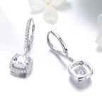 925 Sterling Silver Plated Gold Pavé Setting CZ Earrings for Women