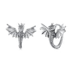 925 Sterling Silver Oxidized Silver Earrings for Women
