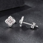 925 Sterling Silver Moissanite 0.8cm Earrings for Women