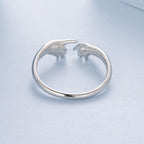 925 Sterling Silver Plated White Gold Ring for Women