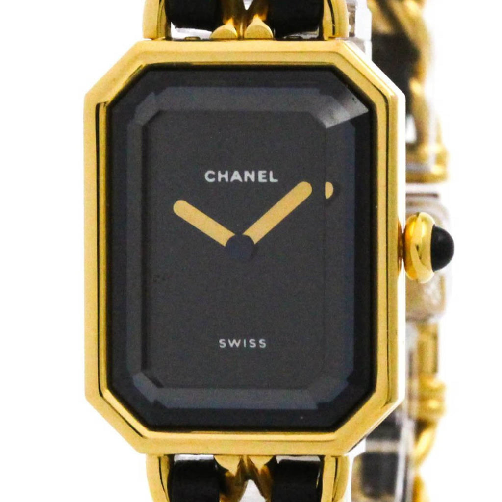 Chanel Première Size L Gold Plated Quartz Ladies Watch — HH0001
