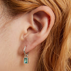 925 Sterling Silver Earrings with Pavé Setting CZ