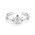 925 Sterling Silver 1.9mm Pavé Setting White Gold Plated Ring