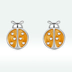 S925 Sterling Silver Enamel Earrings for Women