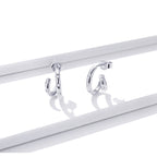 925 Sterling Silver Earrings with Pavé Setting CZ