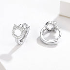 925 Sterling Silver CZ Earrings for Women