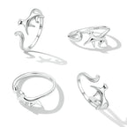 925 Sterling Silver Oxidized Ring for Women