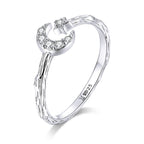 925 Sterling Silver Custom Ring with Pavé Setting CZ