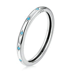 925 Sterling Silver Turquoise Oxidized Silver Ring Size 6 for Women