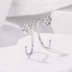 925 Sterling Silver Plated White Gold Earrings for Women