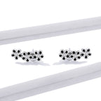 925 Sterling Silver Earrings with Pavé Setting CZ