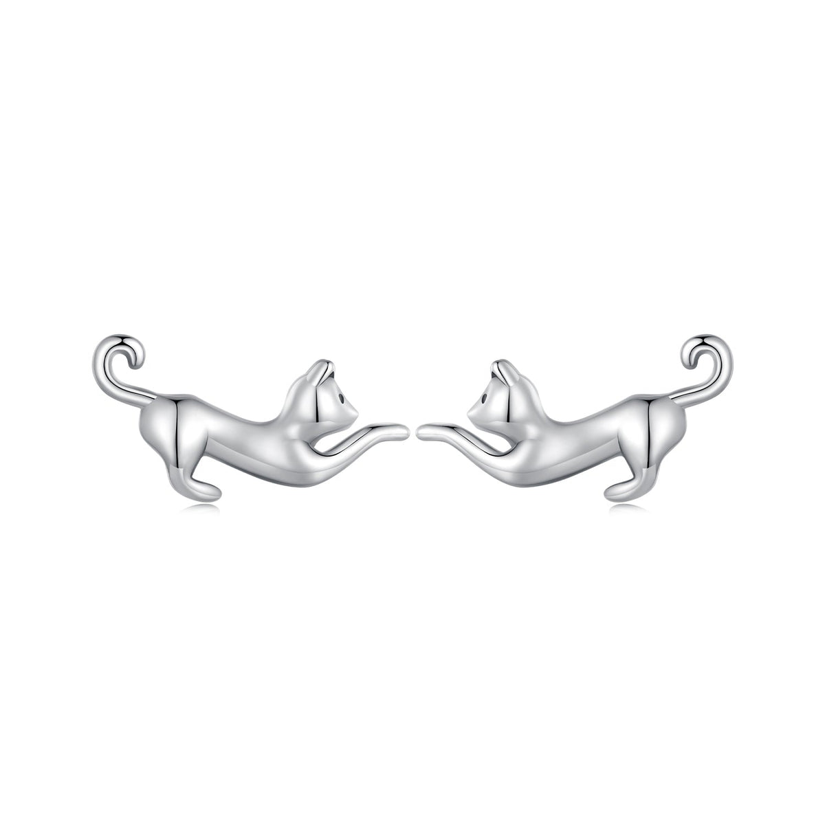 925 Sterling Silver Oxidized Earrings - 7*11mm for Women