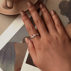 925 Sterling Silver Oxidized Silver 1.6mm Ring for Women