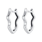 925 Sterling Silver & Oxidized Silver Earrings for Women