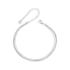 925 Sterling Silver & White Gold Plated Bracelet