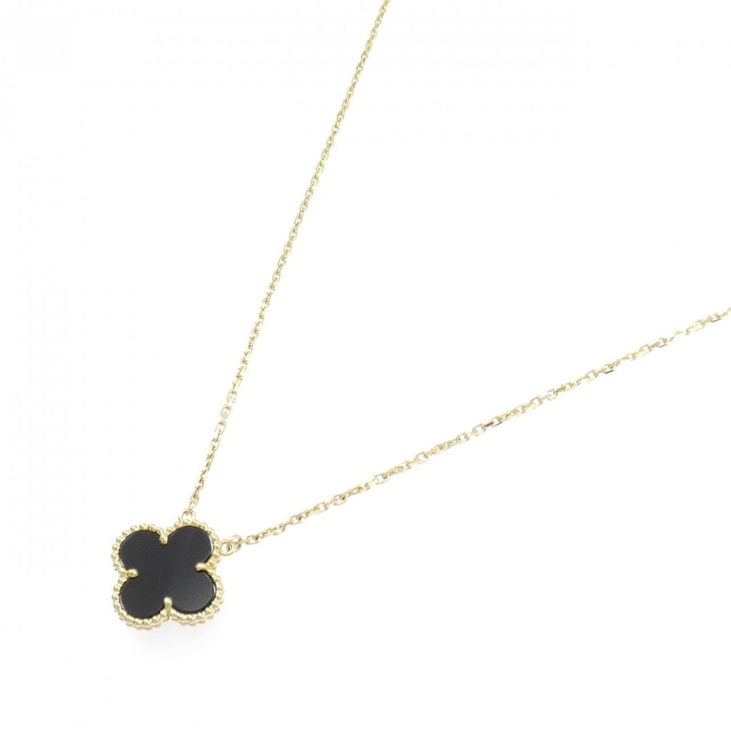 Van Cleef & Arpels Vintage Alhambra Necklace — Luck, Carved in Gold