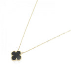 Van Cleef & Arpels Vintage Alhambra Necklace — Luck, Carved in Gold