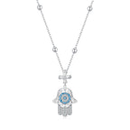925 Sterling Silver Necklace with Pavé Setting CZ - 400mm Length