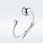 S925 Sterling Silver Plated Platinum Ring