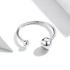 S925 Sterling Silver Plated Platinum Ring