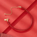 925 Sterling Silver & Gold Plated Adjustable 15+6cm Bracelet for Women