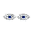 925 Sterling Silver & Pavé Setting CZ Earrings