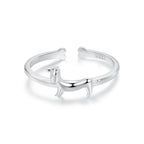 925 Sterling Silver Oxidized Silver 1.6mm Ring for Women