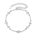 925 Sterling Silver 15+6cm Pavé Setting CZ Bracelet for Women
