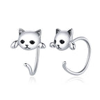 925 Sterling Silver Earrings with Pavé Setting and CZ Stones