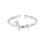 925 Sterling Silver Oxidized Silver 1.6mm Ring for Women