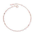 925 Sterling Silver Adjustable Rose Gold Bracelet for Women