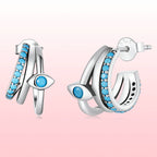 925 Sterling Silver High Quality Turquoise Earrings