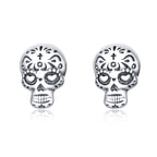 S925 Oxidized Silver Earrings Size 1*0.7cm for Women