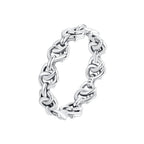925 Sterling Silver Oxidized Ring - Size 6 for Women