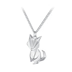 925 Sterling Silver 16mm x 10mm Platinum Plated Necklace for Unisex