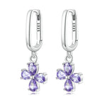 925 Sterling Silver Earrings with Pavé Setting CZ for Women