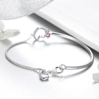 925 Sterling Silver Bracelet 19cm for Women