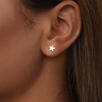 925 Sterling Silver Earrings 0.7cm