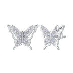 925 Sterling Silver Opal Nanometer Stone Earrings for Women