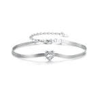 925 Sterling Silver Pavé CZ Bracelet for Women