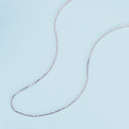 925 Sterling Silver Platinum Plated 45cm Chain Length Necklace for Women