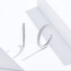 925 Sterling Silver Earrings with Pavé Set CZ