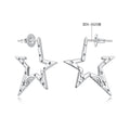 925 Sterling Silver White Gold Plated 2.3 cm Copper Earrings for Women