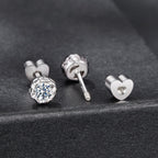 925 Sterling Silver 0.5 Carat Moissanite Earring for Women