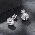 925 Sterling Silver 0.5 Carat Moissanite Earring for Women