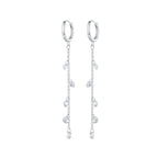 S925 Sterling Silver Pavé Setting CZ Earrings for Women